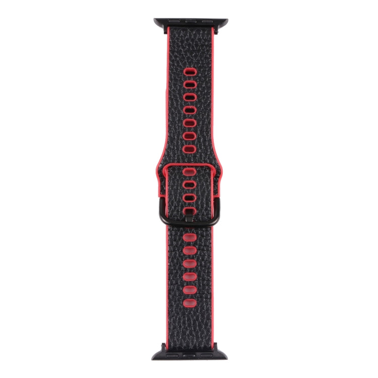 Litchi TPU Watchband For Apple Watch Series, 7 41mm / 6&SE&5&4 40mm / 3&2&1 38mm, 7 45mm / 6&SE&5&4 44mm / 3&2&1 42mm