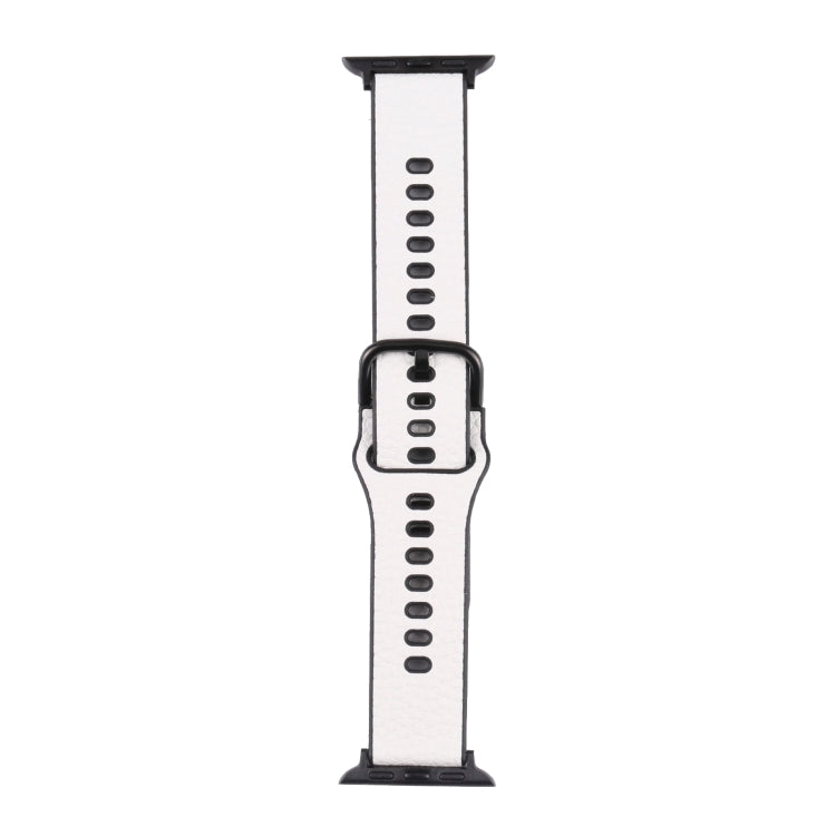 Litchi TPU Watchband For Apple Watch Series, 7 41mm / 6&SE&5&4 40mm / 3&2&1 38mm, 7 45mm / 6&SE&5&4 44mm / 3&2&1 42mm