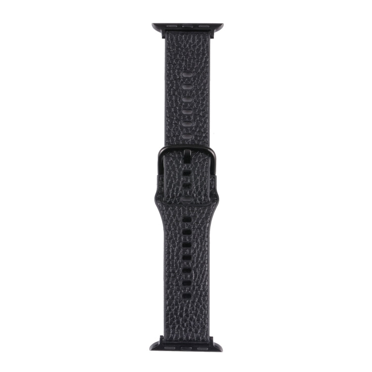 Litchi TPU Watchband For Apple Watch Series, 7 41mm / 6&SE&5&4 40mm / 3&2&1 38mm, 7 45mm / 6&SE&5&4 44mm / 3&2&1 42mm