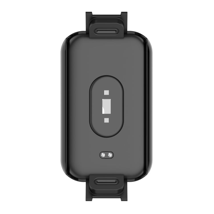 Black protective case back with clips for smart band