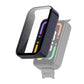Ink blue tempered glass screen protector case for smart band display