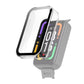 Transparent white tempered glass screen protector case for smart band display