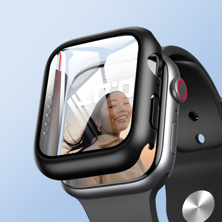 ROCK 2 in 1 PC Frame + Tempered Glass Protector Case, For Apple Watch Series 9 / 8 / 7 41mm, For Apple Watch Series 9 / 8 / 7 45mm