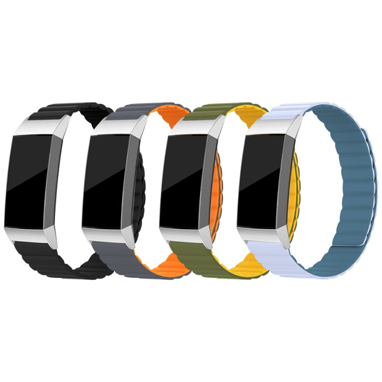 Silicone Magnetic Watchband, For Fitbit Charge 2, For Fitbit Charge 3 / 4, For Fitbit Charge 5, For Huawei Band B6