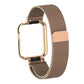 Magnetic Milanese metal watchband, gold-tone mesh strap with magnetic clasp
