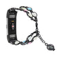 Agate Luminous Bead Steel Watchband, For Fitbit Charge 5