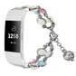 Agate Luminous Bead Steel Watchband, For Fitbit Charge 5