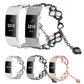 Agate Luminous Bead Steel Watchband, For Fitbit Charge 5
