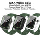 imak PC Case with Tempered Glass Film, For Apple Watch Series 9 / 8 / 7 41mm, For Apple Watch Series 9 / 8 / 7 45mm