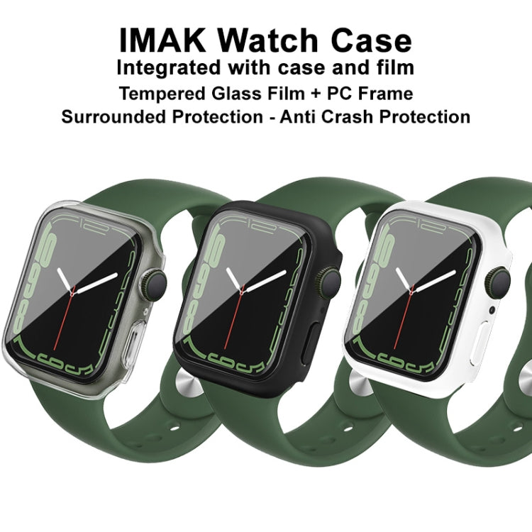 imak PC Case with Tempered Glass Film, For Apple Watch Series 9 / 8 / 7 41mm, For Apple Watch Series 9 / 8 / 7 45mm