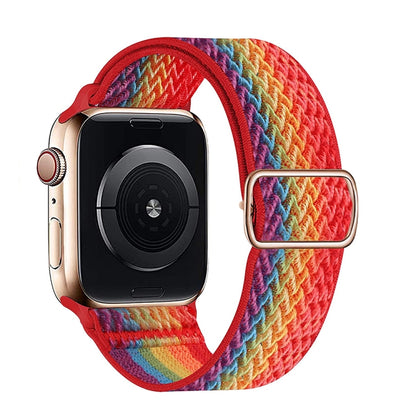 W Texture Nylon Strap For Apple Watch Series, 7 41mm / 6&SE&5&4 40mm / 3&2&1 38mm, 7 45mm / 6&SE&5&4 44mm / 3&2&1 42mm