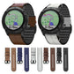 Silicone + Leather Quick Release Watchband, For Garmin Fenix 7, For Garmin Fenix 7X