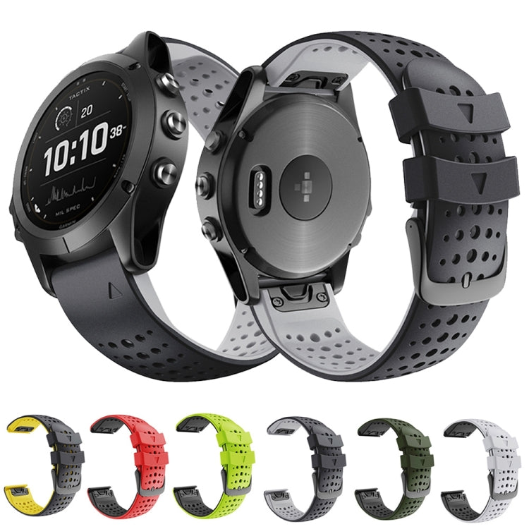 Silicone watchbands set with two-color straps in multiple color options