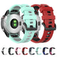 22mm Quick Release Two-color Silicone Strap for Garmin Fenix 7 / EPIX
