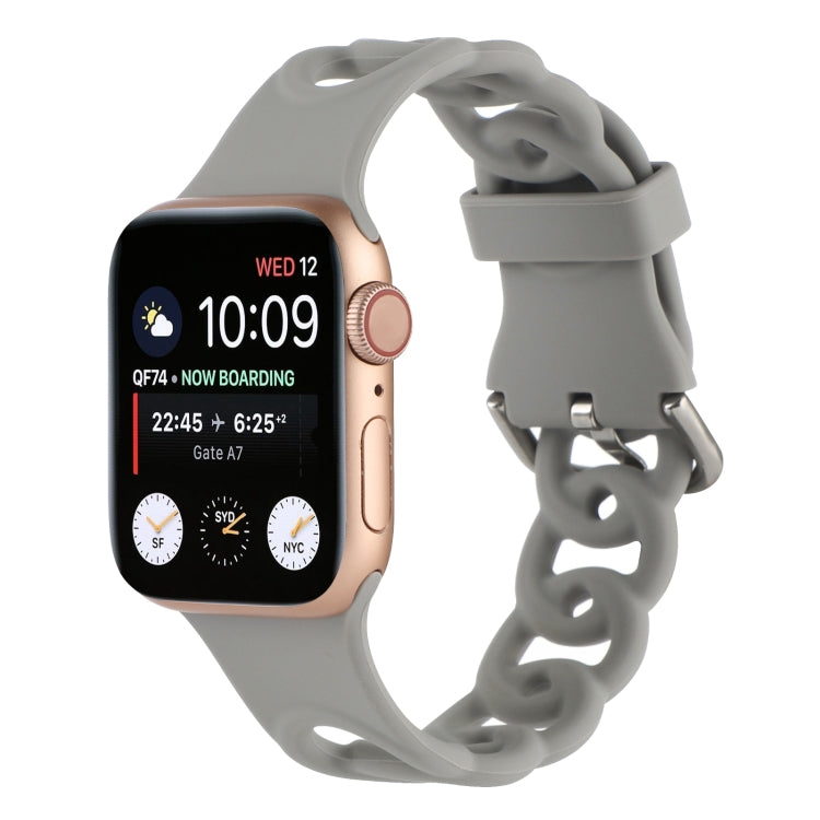 Hollow Out Silicone Watchband For Apple Watch Series, 7 41mm / 6&SE&5&4 40mm / 3&2&1 38mm, 7 45mm / 6&SE&5&4 44mm / 3&2&1 42mm