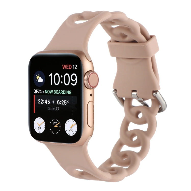 Hollow Out Silicone Watchband For Apple Watch Series, 7 41mm / 6&SE&5&4 40mm / 3&2&1 38mm, 7 45mm / 6&SE&5&4 44mm / 3&2&1 42mm
