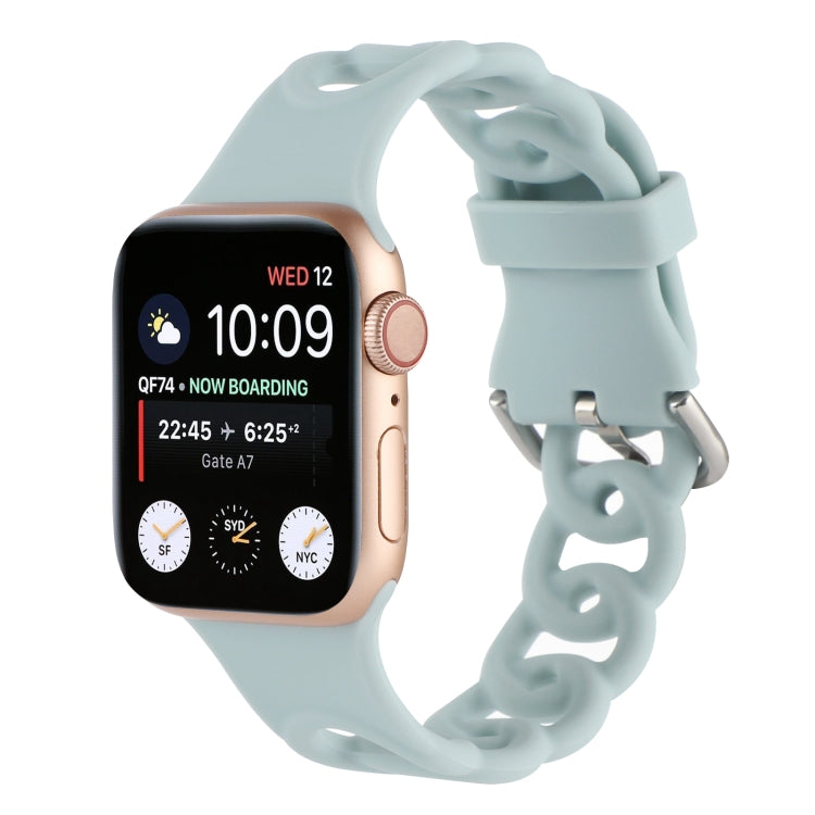 Hollow Out Silicone Watchband For Apple Watch Series, 7 41mm / 6&SE&5&4 40mm / 3&2&1 38mm, 7 45mm / 6&SE&5&4 44mm / 3&2&1 42mm