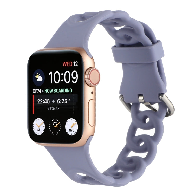 Hollow Out Silicone Watchband For Apple Watch Series, 7 41mm / 6&SE&5&4 40mm / 3&2&1 38mm, 7 45mm / 6&SE&5&4 44mm / 3&2&1 42mm