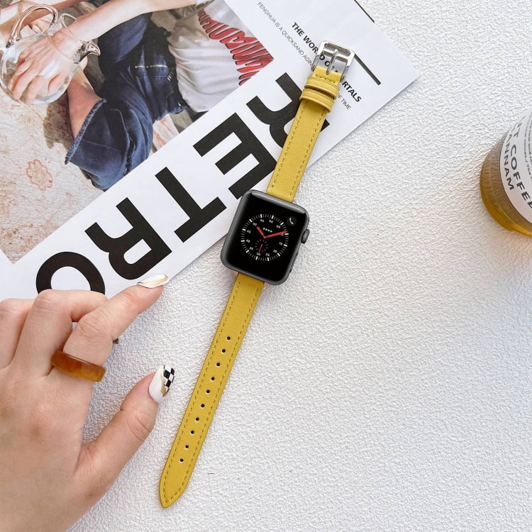 Leather Watchband For Apple Watch Series, 7 41mm / 6&SE&5&4 40mm / 3&2&1 38mm, 7 45mm / 6&SE&5&4 44mm / 3&2&1 42mm