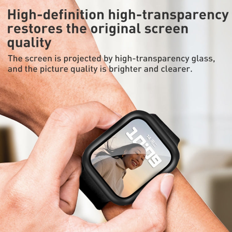 ROCK 2 in 1 PC Frame + Film Protector Case For  Apple Watch Series, 6 & SE & 5 & 4 44mm, 3 & 2 & 1 42mm, 3 & 2 & 1 38mm