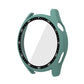 PC watch protective case with tempered glass, green bezel frame with black minute marks