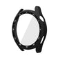 PC watch protective case with tempered glass, black bezel frame with black and white markers
