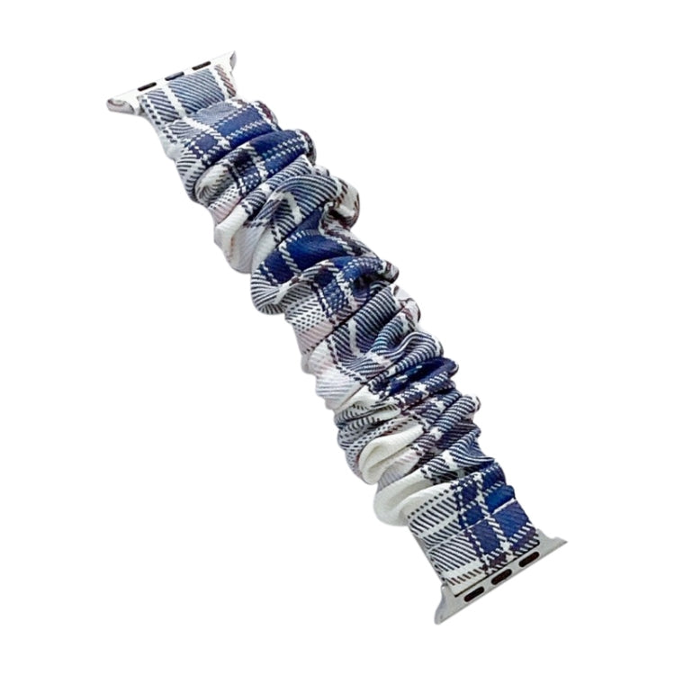 Single Loop Elasticity Cloth Grid Watchband For Apple Watch Series, 7 41mm / 6&SE&5&4 40mm / 3&2&1 38mm, 7 45mm / 6&SE&5&4 44mm / 3&2&1 42mm