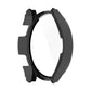 Tempered glass watch case for Galaxy Watch4, black bezel with snap-on clips