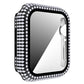 Diamond PC + Tempered Glass Watch Case For Apple Watch Series, 6&SE&5&4 40mm, 6&SE&5&4 44mm