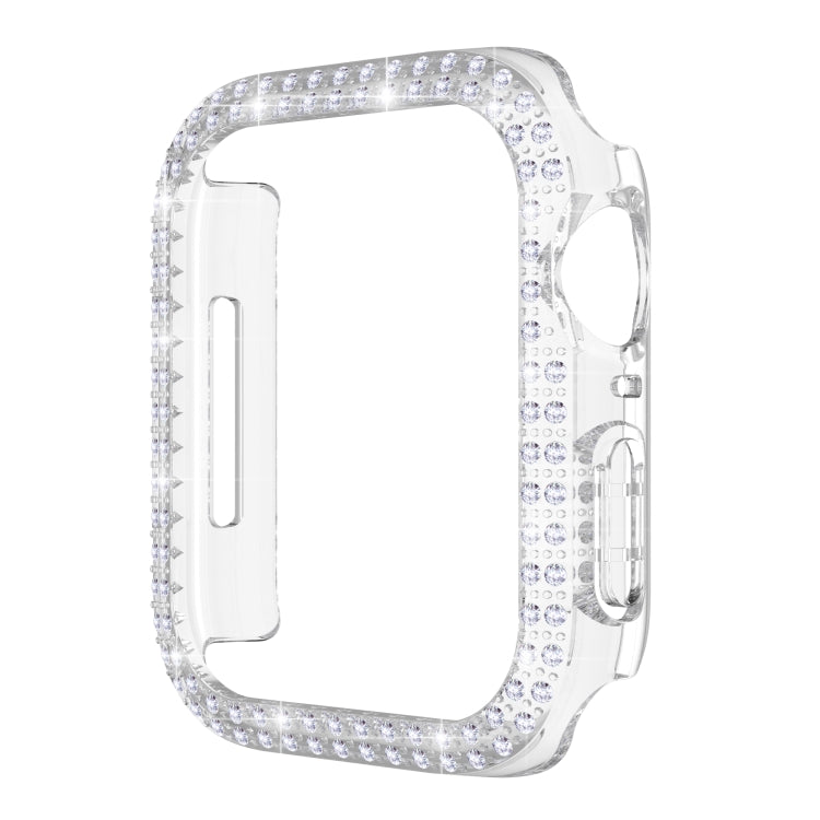Double-Row Diamond PC Watch Case For Apple Watch Series, 7 41mm, 7 45mm