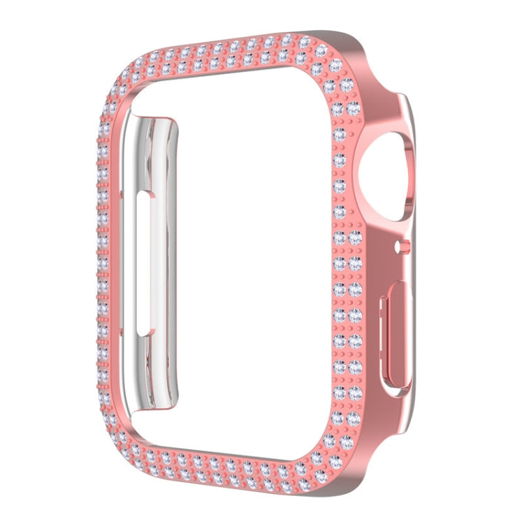 Double-Row Diamond PC Watch Case For Apple Watch Series, 7 41mm, 7 45mm