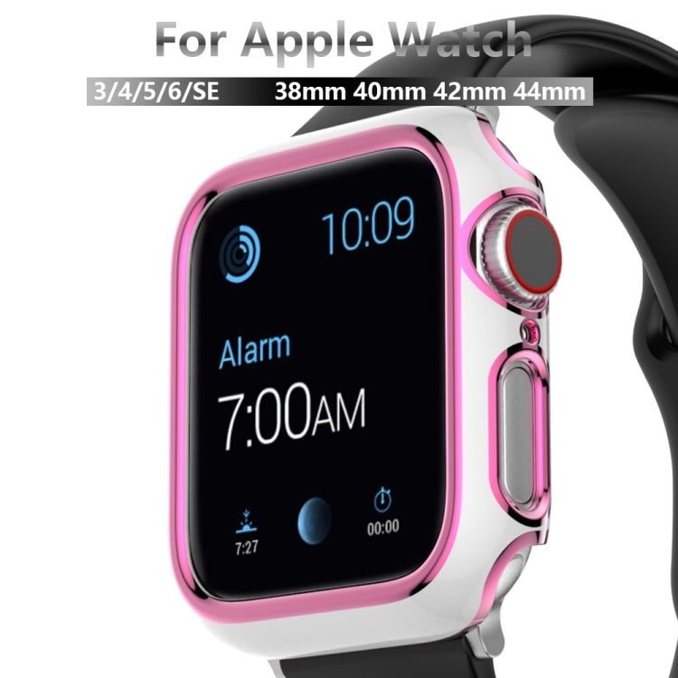 Two-color Electroplating PC Watch Case For Apple Watch Series, 3&2&1 38mm, 3&2&1 42mm