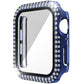 Double-Row Diamond PC+Tempered Glass Watch Case For Apple Watch Series, 3&2&1 38mm, 3&2&1 42mm
