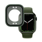 Green waterproof watch case with tempered glass film, front protective panel
