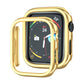 Electroplated PC Hollow Watch Protective Case, For Apple Watch Series 9 / 8 / 7 41mm, For Apple Watch Series 9 / 8 / 7 45mm