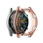 TPU watch case with transparent orange bezel cover for smartwatch