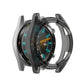 Transparent black TPU watch case with protective bezel for smartwatch