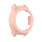 Pink PC protective case shell for smartwatch, open front with raised bezel