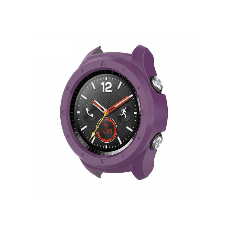Protective case for Huawei Watch 2, purple with cutouts and side buttons