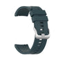 Silicone wristband strap for Huawei GT, deep blue with textured underside and buckle