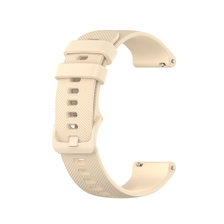 Silicone wristband for Huawei Honor S1, light beige perforated strap with clasp