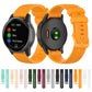 Orange silicone wristband for Huawei Honor S1, adjustable clasp with hole pattern