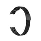 Black milanese wristband strap with two clasp pieces visible along the band.