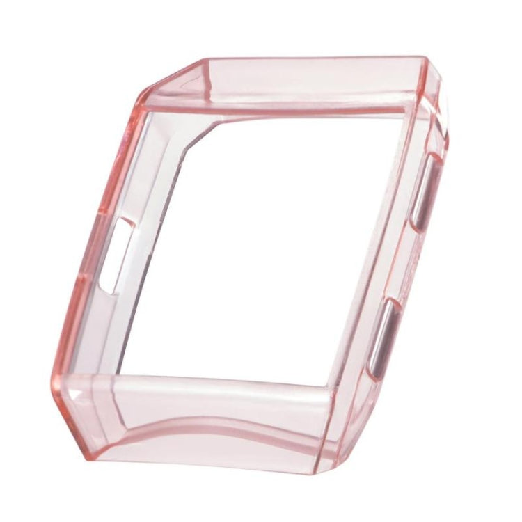 Transparent orange TPU full-coverage watch case shell with raised screen protection