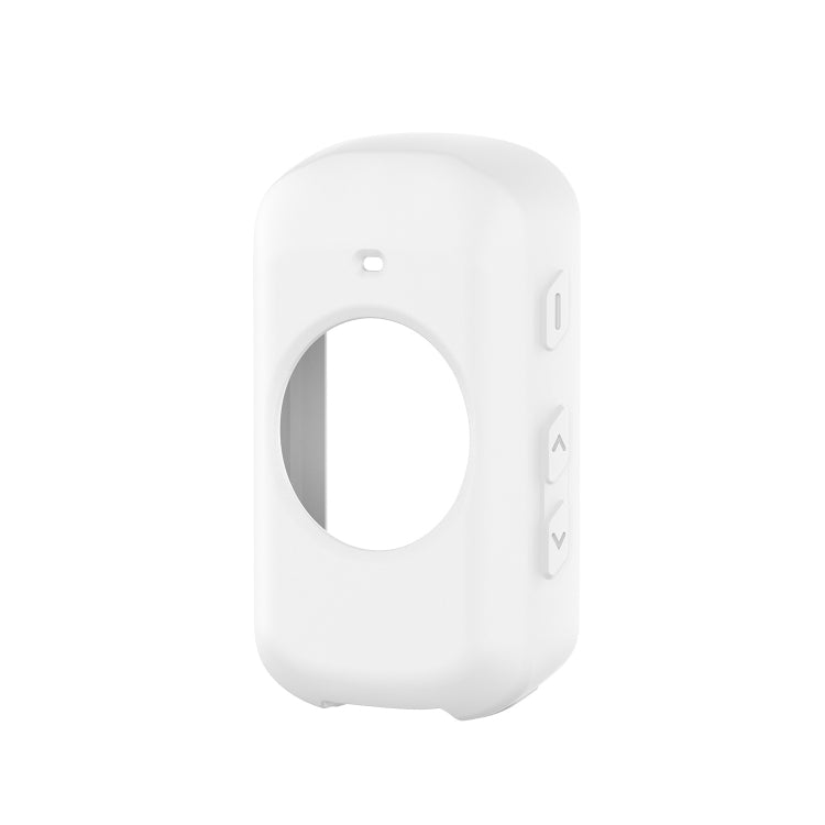 White silicone case for Garmin Edge 530 stopwatch, with round screen cutout and side button covers