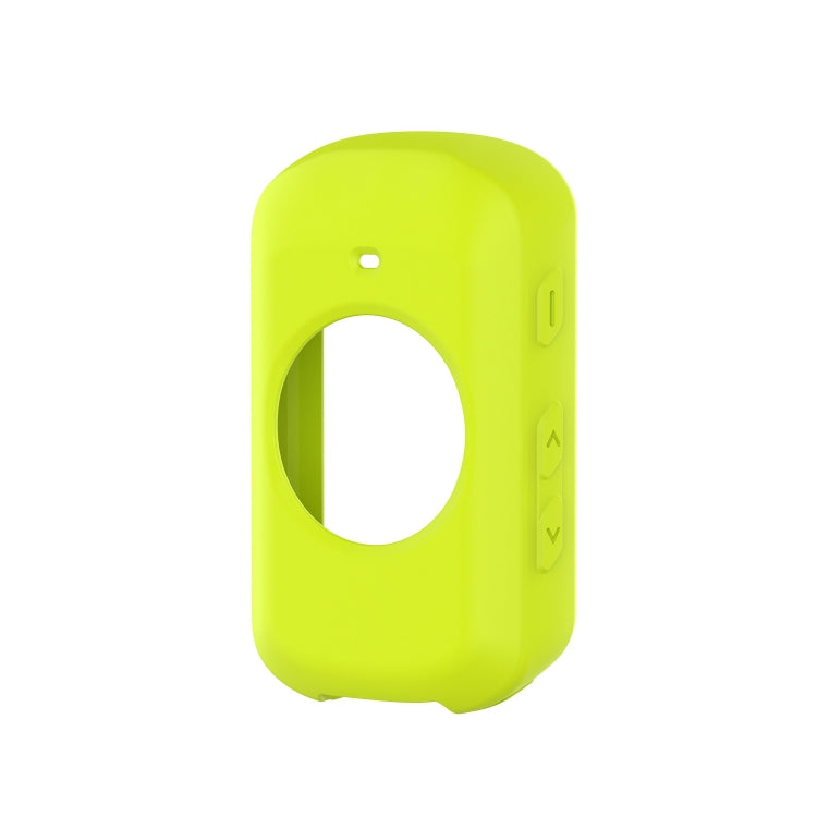Lime green silicone case for Garmin Edge 530 stopwatch, with round screen cutout and side button covers