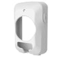 White protective case with round cutout and side buttons for bike computer