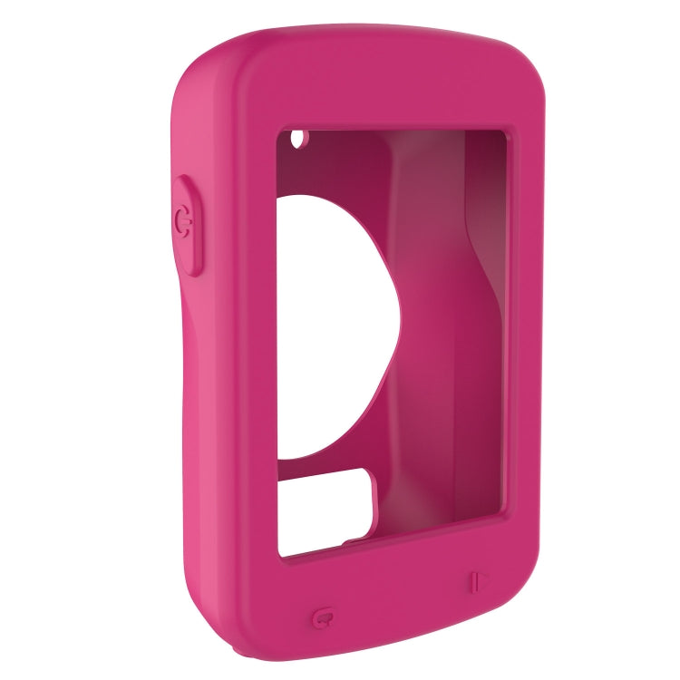 Pink protective case with window opening and side buttons for bike computer