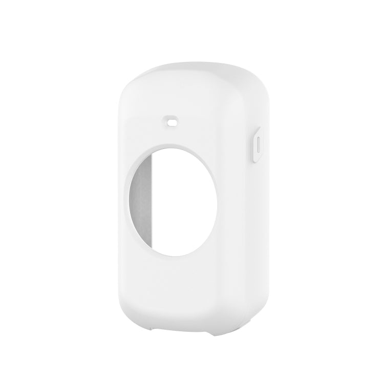 White silicone protective case with oval screen cutout for Garmin Edge 830