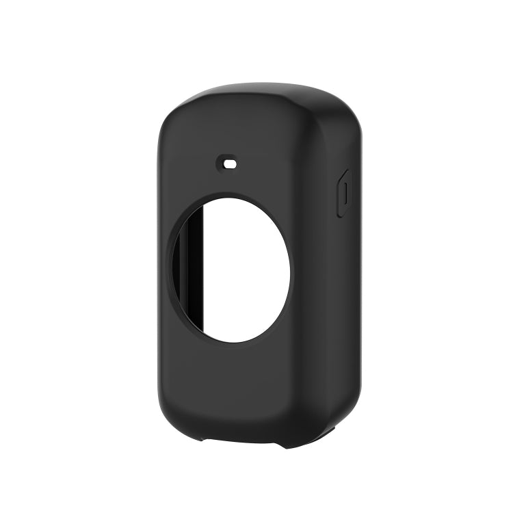 Black silicone protective case with oval screen cutout for Garmin Edge 830